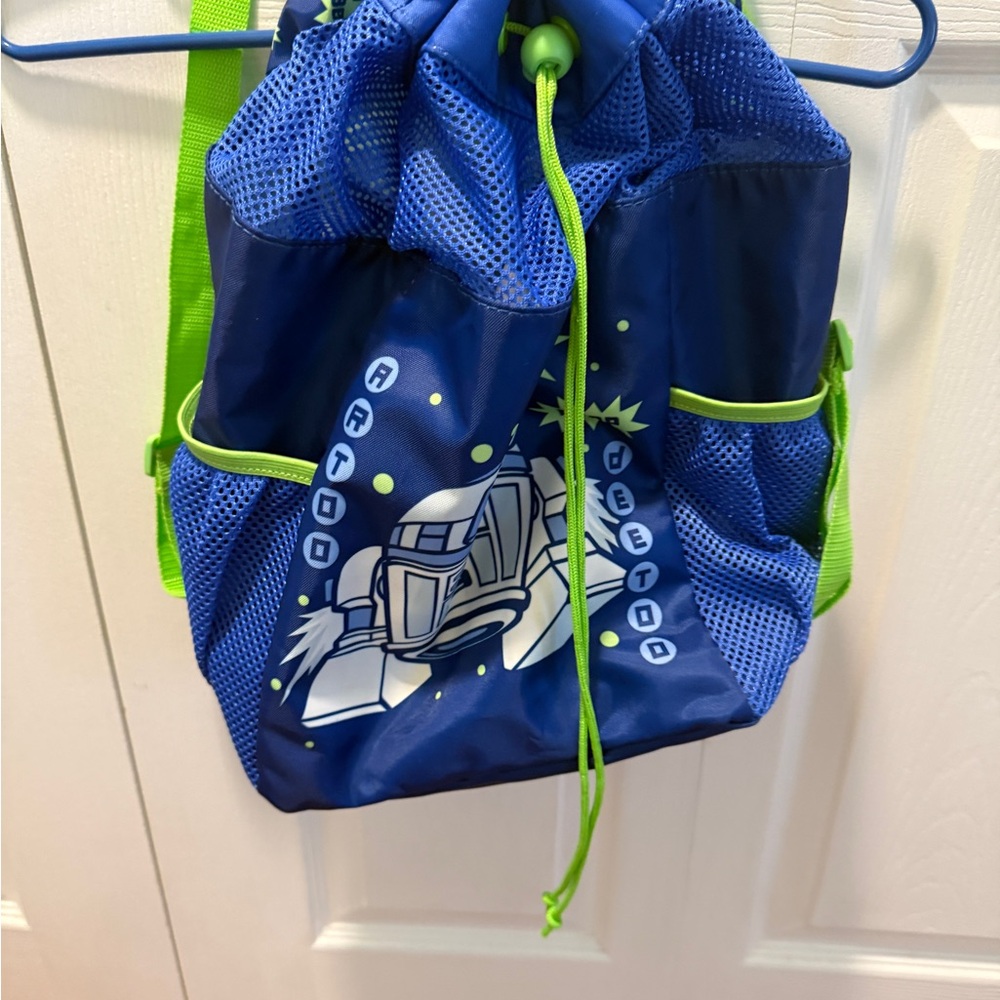 Star Wars Blue and Green Drawstring Backpack.